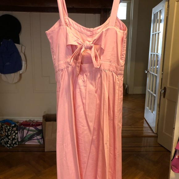 Madewell Bubblegum Pink Tie Back Dress - Picture 4 of 6